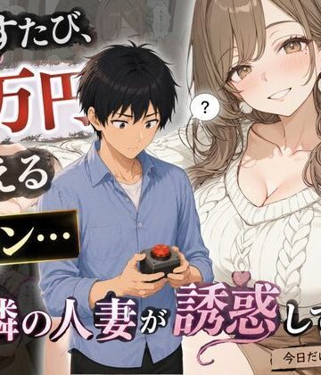押すたび1万円消えるボタン…その度に隣の人妻がエロく体を擦りつけて誘惑してくる【かわいいラボ❤熟女】レビュー