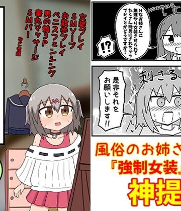 童貞が風俗に行って無理やり女装させられるイメージプレイをする話 まとめ本Vol.5【もぎた屋❤ギャグ・コメディ】レビュー5.00