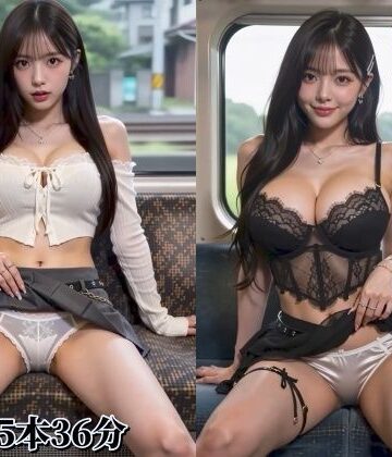 【動画】電車の対面に座った美女がパンツとオッパイを見せつけてくる動画集【サーモンライダー❤動画・アニメーション】レビュー