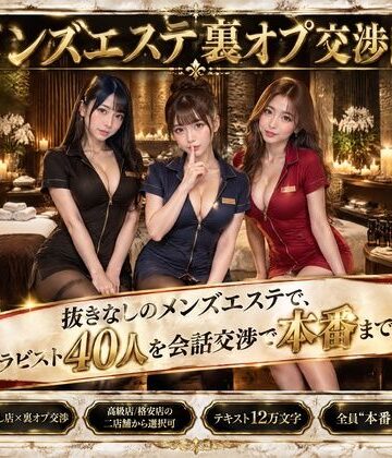 メンズエステ裏オプ交渉師〜抜きなしの店で、セラピスト40人を本番まで落とす〜【流出保管庫❤人妻・主婦】レビュー