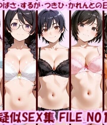 主観疑似SEX集 FILE_N01-05 ひたぎ・つばさ・するが・つきひ・かれんとの日常えっち【美乳淫❤イラスト・CG集】レビュー