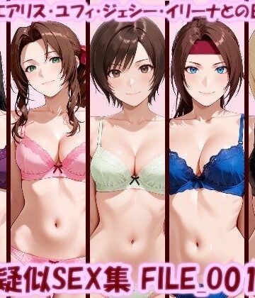 主観疑似SEX集 FILE_O01-05 ティファ・エアリス・ユフィ・ジェシー・イリーナとの日常えっち【美乳淫❤イラスト・CG集】レビュー