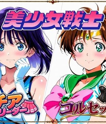 【セーラージ〇ピター/セーラーサ〇ン】手籠めにされる美少女戦士【画像生成マン❤変身ヒロイン】レビュー5.00