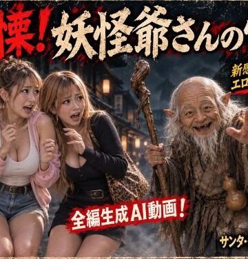 【生成AI動画】戦慄！妖怪爺さんの怪！ エロティック・ホラーシリーズ1【サンタ・クルスへの長い旅❤動画・アニメーション】レビュー