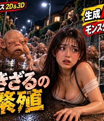 【生成AI動画】『なきざるの繫殖』エロティック・ホラーシリーズ2【サンタ・クルスへの長い旅❤動画・アニメーション】レビュー